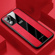 Xiaomi Mi 11X Pro 5G用シリコンケース ソフトタッチラバー レザー柄 カバー PB1 Xiaomi レッド