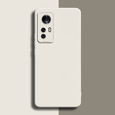 Xiaomi Mi 12 5G用360度 フルカバー極薄ソフトケース シリコンケース 耐衝撃 全面保護 バンパー Xiaomi ホワイト