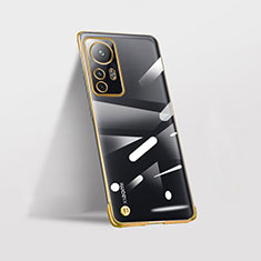 Xiaomi Mi 12 Pro 5G用ハードカバー クリスタル クリア透明 H01 Xiaomi ゴールド