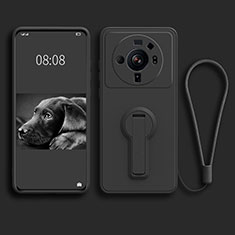 Xiaomi Mi 12 Ultra 5G用極薄ソフトケース シリコンケース 耐衝撃 全面保護 スタンド バンパー Xiaomi ブラック