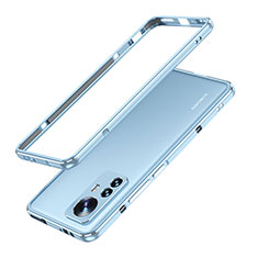Xiaomi Mi 12S Pro 5G用ケース 高級感 手触り良い アルミメタル 製の金属製 バンパー カバー A01 Xiaomi ネイビー