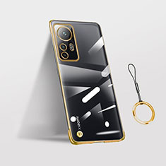 Xiaomi Mi 12X 5G用ハードカバー クリスタル クリア透明 H02 Xiaomi ゴールド