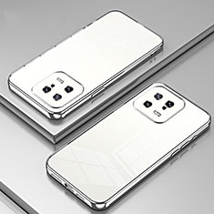 Xiaomi Mi 13 5G用極薄ソフトケース シリコンケース 耐衝撃 全面保護 クリア透明 SY1 Xiaomi シルバー