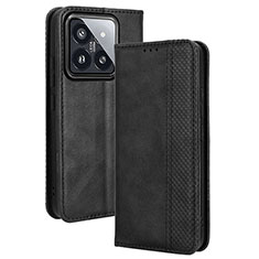 Xiaomi Mi 14 5G用手帳型 レザーケース スタンド カバー BY4 Xiaomi ブラック