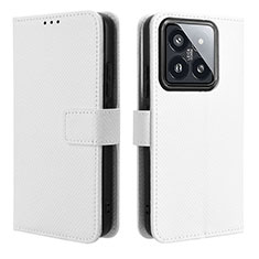 Xiaomi Mi 14 Pro 5G用手帳型 レザーケース スタンド カバー BY1 Xiaomi ホワイト