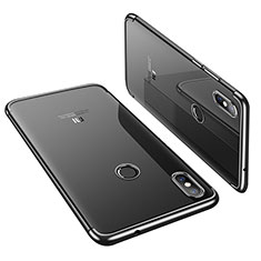 Xiaomi Mi 8用極薄ソフトケース シリコンケース 耐衝撃 全面保護 クリア透明 H01 Xiaomi ブラック