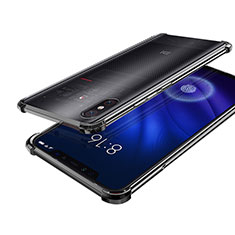 Xiaomi Mi 8 Screen Fingerprint Edition用極薄ソフトケース シリコンケース 耐衝撃 全面保護 クリア透明 H01 Xiaomi ブラック