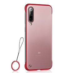 Xiaomi Mi 9 Pro 5G用極薄ケース クリア透明 プラスチック 質感もマットU01 Xiaomi レッド