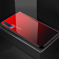 Xiaomi Mi 9 Pro 5G用ハイブリットバンパーケース プラスチック 鏡面 虹 グラデーション 勾配色 カバー Xiaomi レッド