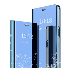 Xiaomi Mi 9 Pro用手帳型 レザーケース スタンド 鏡面 カバー Xiaomi ネイビー