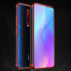 Xiaomi Mi 9T用極薄ソフトケース シリコンケース 耐衝撃 全面保護 クリア透明 S01 Xiaomi レッド