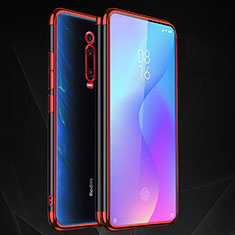 Xiaomi Mi 9T Pro用極薄ソフトケース シリコンケース 耐衝撃 全面保護 クリア透明 S02 Xiaomi レッド