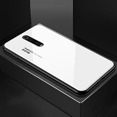 Xiaomi Mi 9T Pro用ハイブリットバンパーケース プラスチック 鏡面 カバー Xiaomi ホワイト