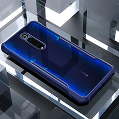 Xiaomi Mi 9T Pro用ハイブリットバンパーケース クリア透明 プラスチック 鏡面 カバー Xiaomi ネイビー