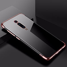 Xiaomi Mi 9T Pro用極薄ソフトケース シリコンケース 耐衝撃 全面保護 クリア透明 H02 Xiaomi ローズゴールド