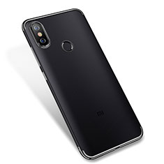 Xiaomi Mi A2用極薄ソフトケース シリコンケース 耐衝撃 全面保護 クリア透明 H04 Xiaomi ブラック