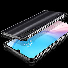 Xiaomi Mi A3用極薄ソフトケース シリコンケース 耐衝撃 全面保護 クリア透明 S04 Xiaomi ブラック