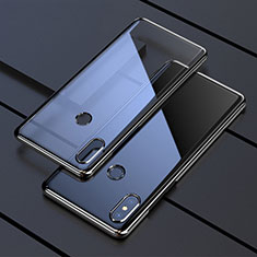 Xiaomi Mi Mix 3用極薄ソフトケース シリコンケース 耐衝撃 全面保護 クリア透明 H05 Xiaomi ブラック
