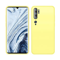 Xiaomi Mi Note 10用360度 フルカバー極薄ソフトケース シリコンケース 耐衝撃 全面保護 バンパー C08 Xiaomi イエロー