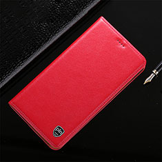 Xiaomi Mi Note 10 Lite用手帳型 レザーケース スタンド カバー H21P Xiaomi レッド