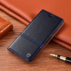 Xiaomi Mi Note 10 Lite用手帳型 レザーケース スタンド カバー H05P Xiaomi ネイビー
