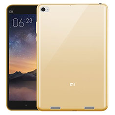 Xiaomi Mi Pad 2用極薄ソフトケース シリコンケース 耐衝撃 全面保護 クリア透明 Xiaomi ゴールド