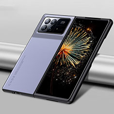 Xiaomi Mix Fold 3 5G用ハイブリットバンパーケース 高級感 手触り良いレザー柄 兼プラスチック L06 Xiaomi ラベンダー