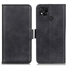 Xiaomi POCO C3用手帳型 レザーケース スタンド カバー M15L Xiaomi ブラック