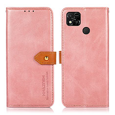 Xiaomi POCO C3用手帳型 レザーケース スタンド カバー N07P Xiaomi ピンク
