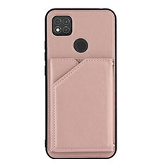 Xiaomi POCO C3用ケース 高級感 手触り良いレザー柄 Y01B Xiaomi ローズゴールド