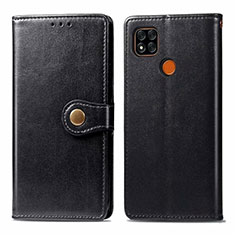 Xiaomi POCO C31用手帳型 レザーケース スタンド カバー L06 Xiaomi ブラック