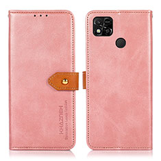 Xiaomi POCO C31用手帳型 レザーケース スタンド カバー N07P Xiaomi ピンク