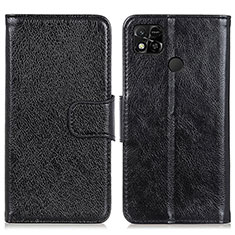 Xiaomi POCO C31用手帳型 レザーケース スタンド カバー N05P Xiaomi ブラック