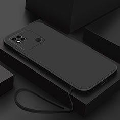 Xiaomi POCO C31用360度 フルカバー極薄ソフトケース シリコンケース 耐衝撃 全面保護 バンパー YK4 Xiaomi ブラック