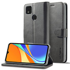 Xiaomi POCO C31用手帳型 レザーケース スタンド カバー LC2 Xiaomi グレー