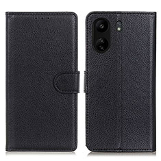 Xiaomi Poco C65用手帳型 レザーケース スタンド カバー A03D Xiaomi ブラック