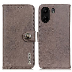 Xiaomi Poco C65用手帳型 レザーケース スタンド カバー K02Z Xiaomi グレー