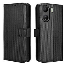 Xiaomi Poco C65用手帳型 レザーケース スタンド カバー BY1 Xiaomi ブラック