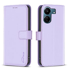 Xiaomi Poco C65用手帳型 レザーケース スタンド カバー B17F Xiaomi ラベンダー