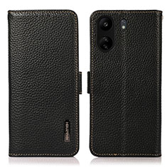 Xiaomi Poco C65用手帳型 レザーケース スタンド カバー B03H Xiaomi ブラック