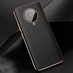 Xiaomi Poco F2 Pro用ケース 高級感 手触り良いレザー柄 Xiaomi ブラック