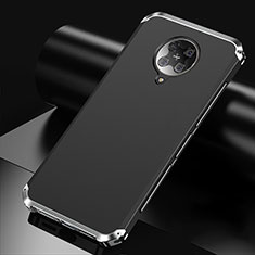 Xiaomi Poco F2 Pro用ケース 高級感 手触り良い アルミメタル 製の金属製 カバー T01 Xiaomi シルバー