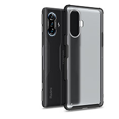 Xiaomi Poco F3 GT 5G用ハイブリットバンパーケース クリア透明 プラスチック カバー WL1 Xiaomi ブラック