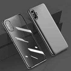 Xiaomi Poco F3 GT 5G用極薄ソフトケース シリコンケース 耐衝撃 全面保護 クリア透明 H02 Xiaomi ブラック