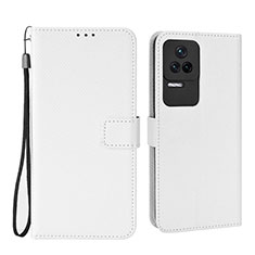 Xiaomi Poco F4 5G用手帳型 レザーケース スタンド カバー BY1 Xiaomi ホワイト