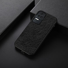 Xiaomi Poco F4 5G用ケース 高級感 手触り良いレザー柄 B05H Xiaomi ブラック