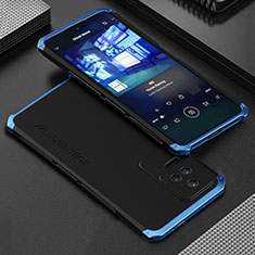 Xiaomi Poco F4 5G用360度 フルカバー ケース 高級感 手触り良い アルミメタル 製の金属製 Xiaomi ネイビー・ブラック