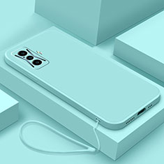 Xiaomi Poco F4 GT 5G用360度 フルカバー極薄ソフトケース シリコンケース 耐衝撃 全面保護 バンパー YK5 Xiaomi シアン