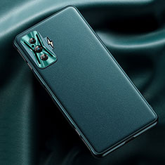 Xiaomi Poco F4 GT 5G用ケース 高級感 手触り良いレザー柄 Xiaomi グリーン