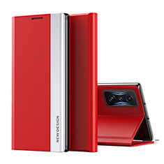 Xiaomi Poco F4 GT 5G用手帳型 レザーケース スタンド カバー Q01H Xiaomi レッド